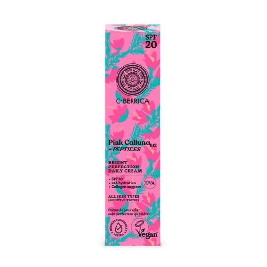 Natura Siberica C-Berrica Pink Calluna Bright Perfection Daily Cream SPF20 50 ml 0