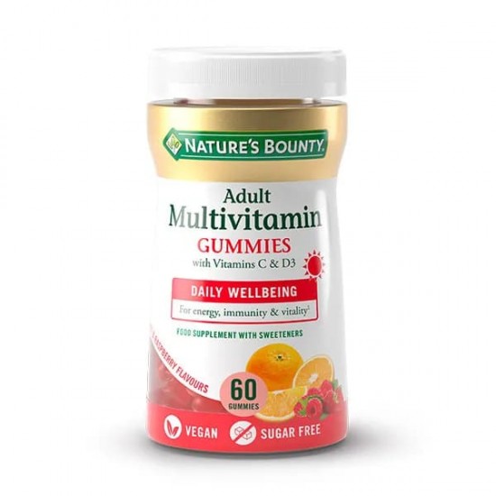 Nature´S Bounty Multivitamínico Adultos Vitamina C Y D3 Gummies 60U 0