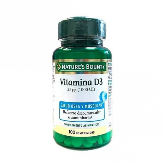 Nature´s Bounty Vitamina D3 100 Comprimidos 0