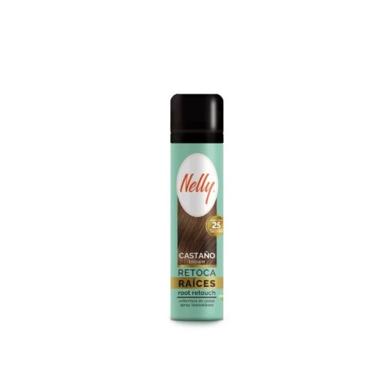Nelly Retoca Raices Spray Castaño 75Ml 0