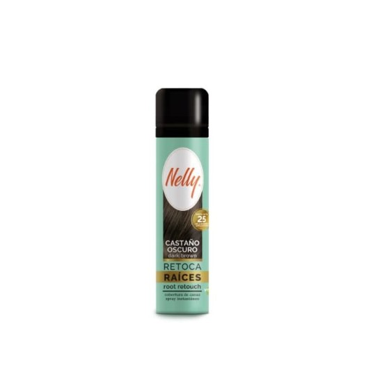 Nelly Retoca Raices Spray Castaño Oscuro 75Ml 0