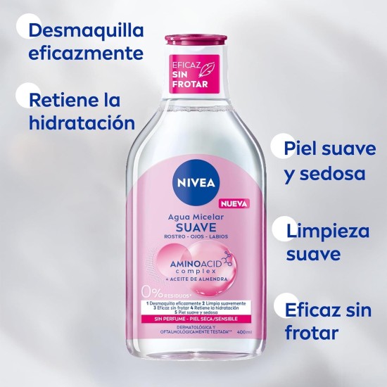 Nivea Agua Micelar Piel Seca 400ml 2