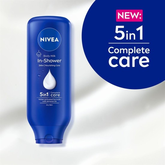 Body Milk Nivea Bajo La Ducha Nutritivo Piel Seca 400Ml 1