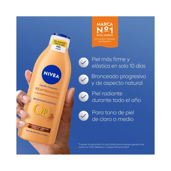 Nivea Body Milk Q10 Autobronceador 400Ml 2