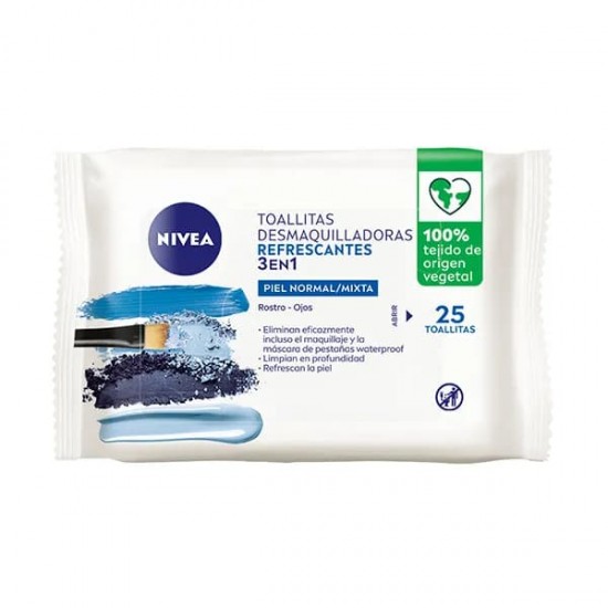 Nivea Toallitas Desmaquilladoras Refrescantes 25 Uds 0
