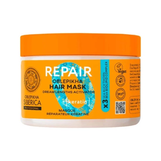 Oblepikha Siberica Mascarilla Reparadora Queratina 300Ml 0