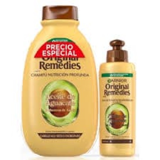 Original Remedies Aceite de Aguacate Pack Champú + Tratamiento 0