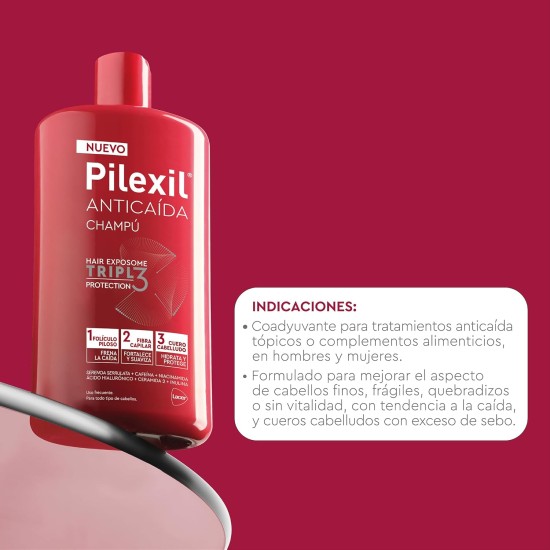 Pilexil Champú Anticaída 450ml 3