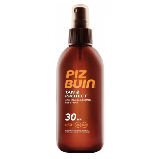 Piz Buin Tan & Protect Tan Accelerating Oil Spray Spf30 150Ml 0