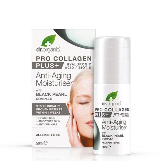 Dr Organic Pro Collagen Plus+ De Perla Negra 50Ml 0