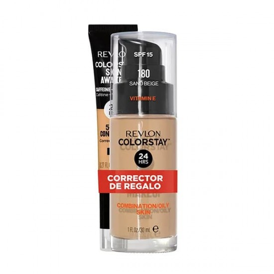 Revlon Colorstay Makeup Piel Mixta/Grasa +Regalo 180 Sand Beige 0