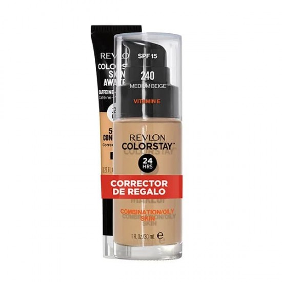 Revlon Colorstay Makeup Piel Mixta/Grasa +Regalo 240 Medium Beig 0