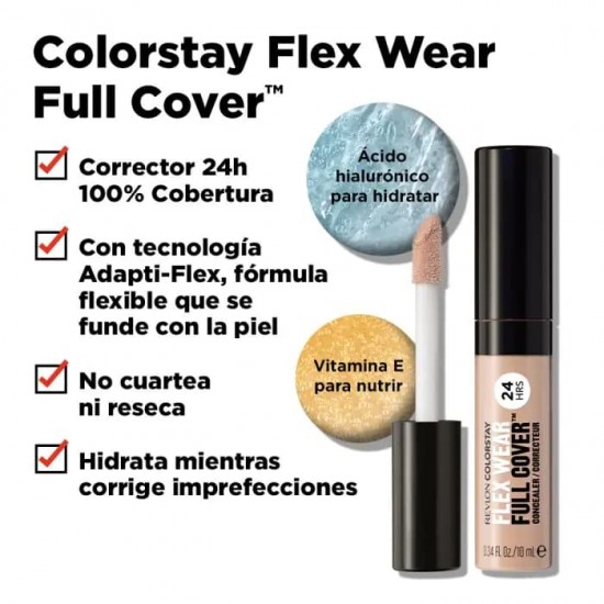 Revlon Flex Wear Full Cover Corrector 050 Medium Deep 1