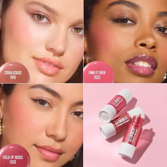 Revlon Glimmer Blush Drops Pink It Over 3