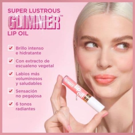 Revlon Super Lustrous Glimmer Lip Oil 001 Candy Hearts 4