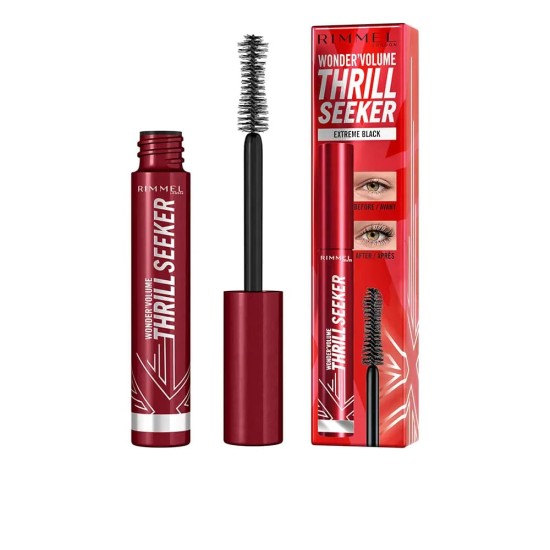 Rimmel Máscara De Pestañas Wonder Volume Thrill Seeker Extreme Black 1