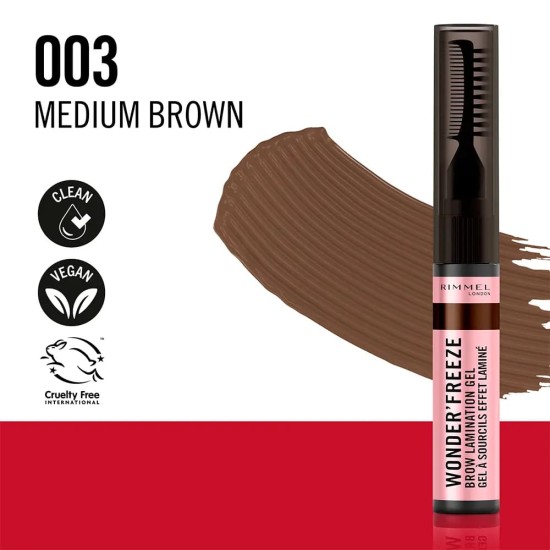 Rimel Wonder´Freeze Gel Cejas 003 Medium Browns 3