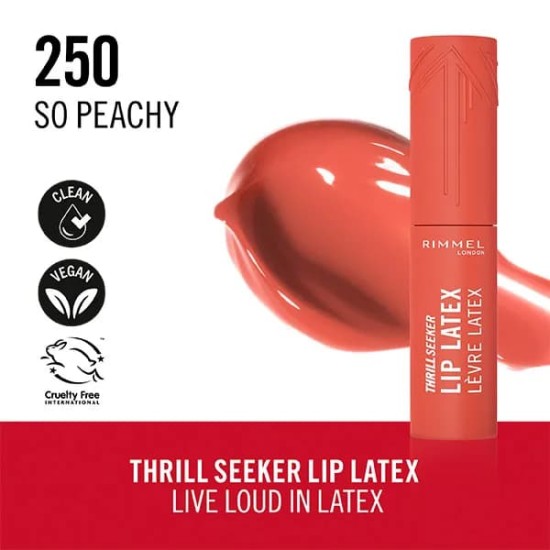 Rimmel London Thrill Seeker Lip Latex 200 So Peachy 2