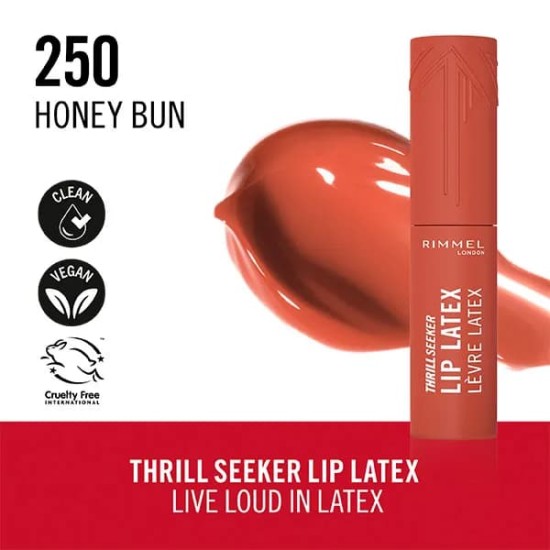 Rimmel London Thrill Seeker Lip Latex 250 Honey Bun 2