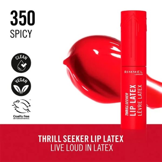 Rimmel London Thrill Seeker Lip Latex 350 Spicy 2