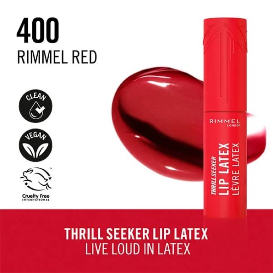 Rimmel London Thrill Seeker Lip Latex 400 Red 2