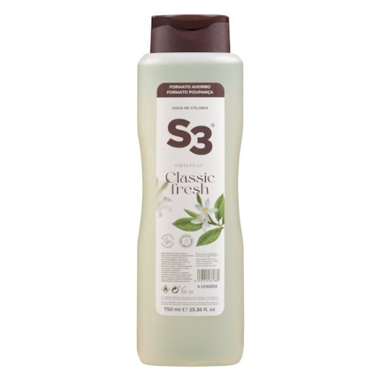 S3 Classic Fresh Colonia 750 Ml 0