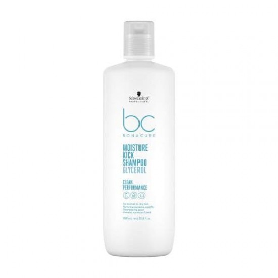 Schwarzkopf Vegan Care Bc Moisture Kick Glycerol Champú Cabello Seco 1000Ml 0