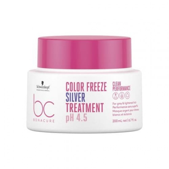 Schwarzkopf Vegan Care Bc Color Freeze Ph 4.5 Mascarilla Silver Especial Canas 200Ml 0
