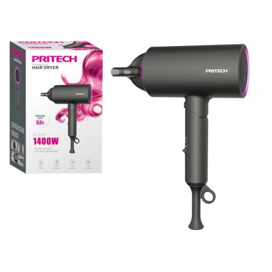 Secador Pritech Hair Dryer 1400W 0