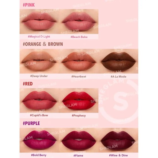 Sheglam Barra de Labios Starligth Velvet Beach Babe 1