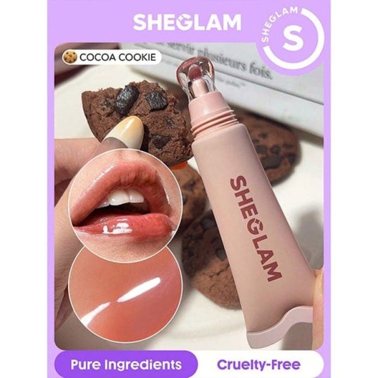 Sheglam Brillo de Labios Crystal Glaze Moisturizing Cocoa Cookie 1