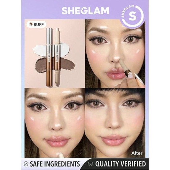 Sheglam Contorno e Iluminador Fine Line Buff 1