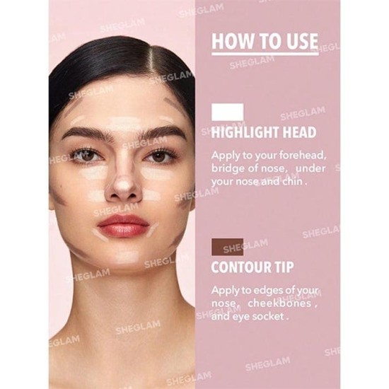 Sheglam Contorno e Iluminador Fine Line Umber 3