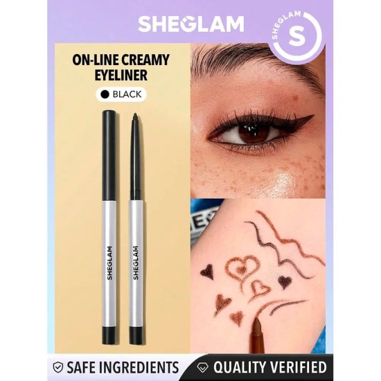 Sheglam Delineador de Ojos Cremoso On-Line Black 1