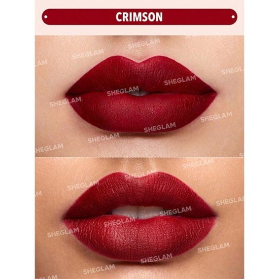 Sheglam Labial Líquido Matte Allure Crimson 2