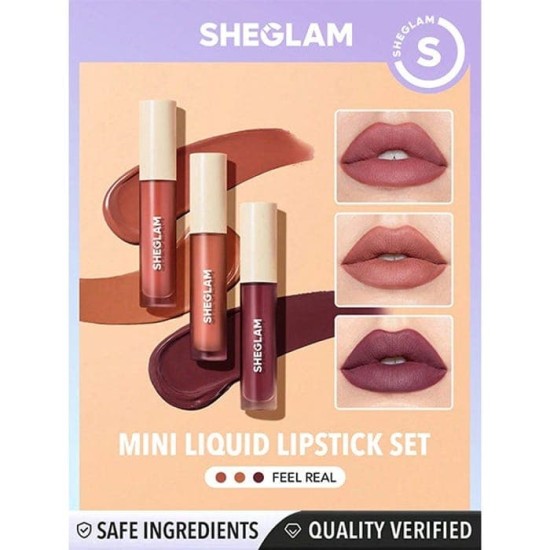 Sheglam Labial Líquido Matte Allure Set Feal Real 1