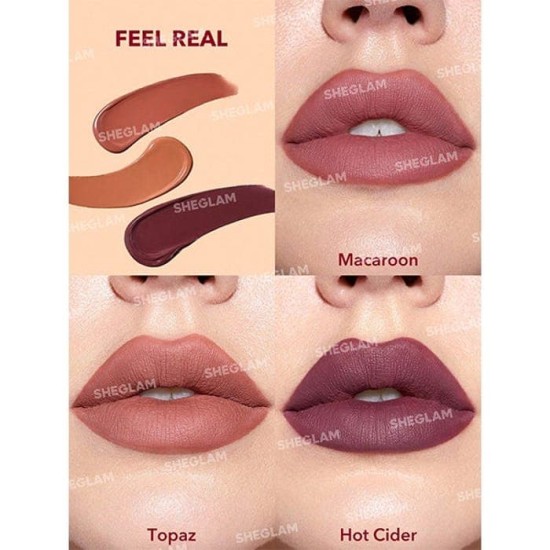 Sheglam Labial Líquido Matte Allure Set Feal Real 2