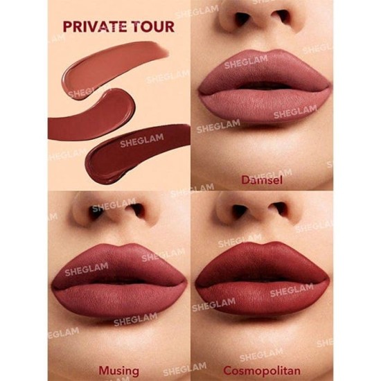 Sheglam Labial Líquido Matte Allure Set Private Tour 2