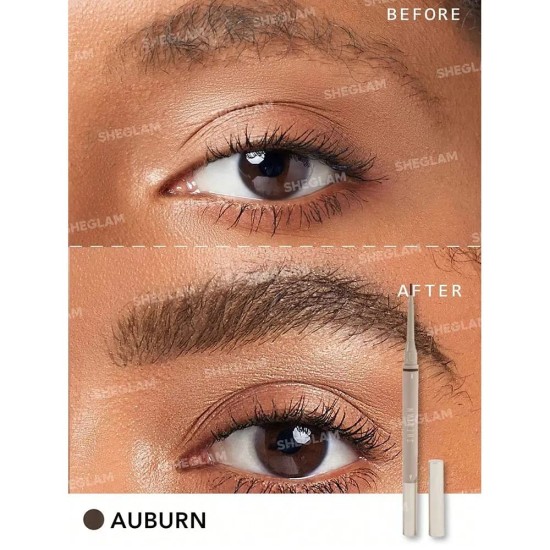 Sheglam Lápiz de Cejas 2en1 Brows On Demand Castaño Rojizo 2