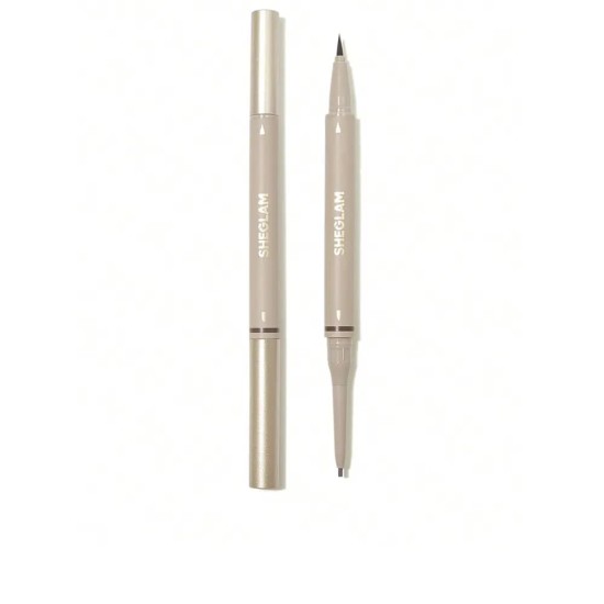 Sheglam Lápiz de Cejas 2en1 Brows On Demand Castaño Rojizo 0