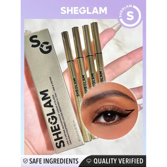 Sheglam Delineador de Ojos Líquido Resistente al Agua Line & Define 1