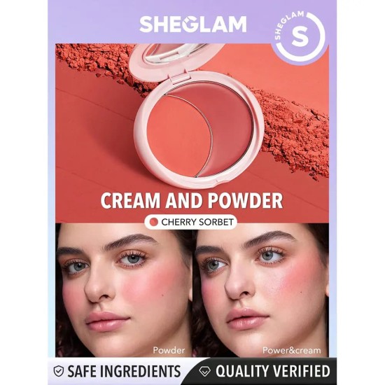 Sheglam Paleta de Coloretes Cheek 2 Cheek Cherry Sorbet 1