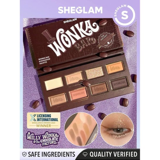 Sheglam Paleta de Sombras I Willy Wonka Bar 1