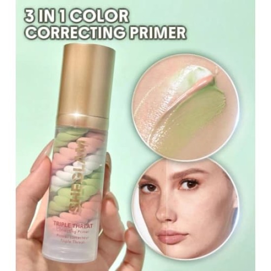 Sheglam Prebase Correctora del Color Triple Theart 3