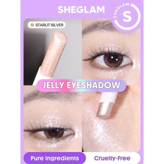 Sheglam Sombra de Ojos En Barra Crystal Jelly Glaze Starlit Silver 2