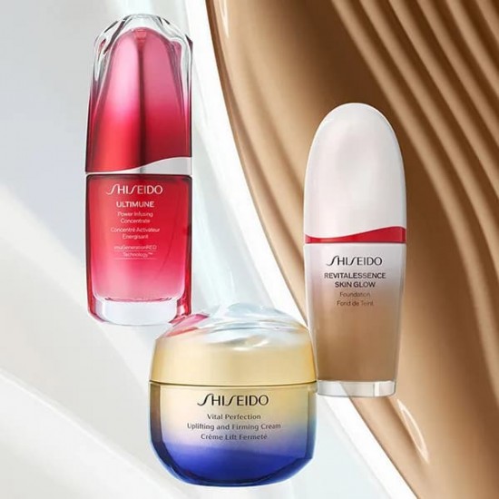 Shiseido Revitalessence Skin Glow Foundation Spf30 340 Oak 6