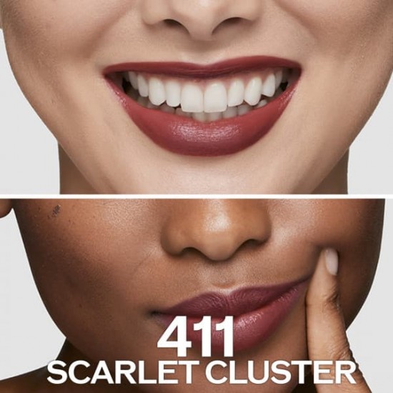 Shiseido Technosatin Gel Lipstick 411 Scarlet Cluster 2