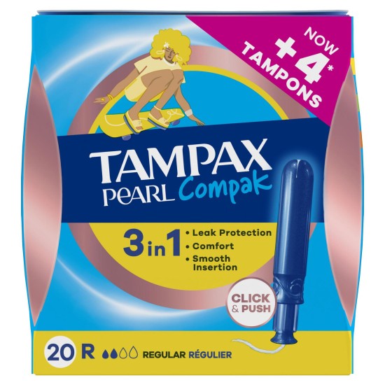 Tampax Compak Pearl Regular 20Und 0