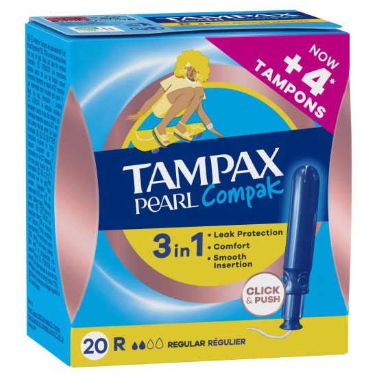 Tampax Compak Pearl Regular 20Und 8