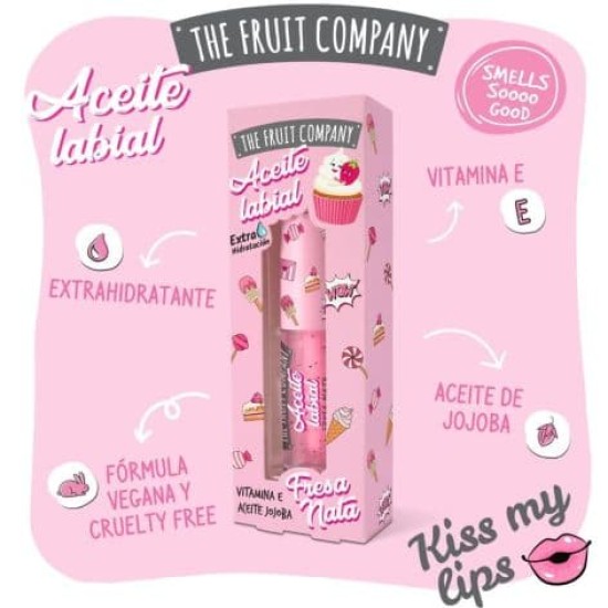 The Fruit Company Aceite Labial de Fresa y Nata 1